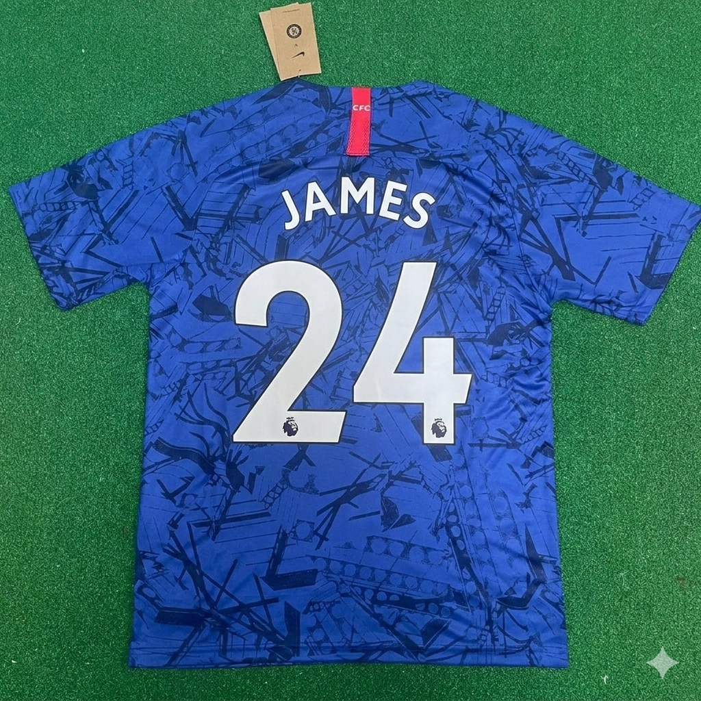 Reece James #24 Chelsea 2019 2020 Blue Retro Football Jersey Kit