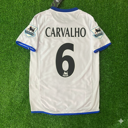 Ricardo Carvalho Chelsea Away 2004 Retro Football Jersey Kit