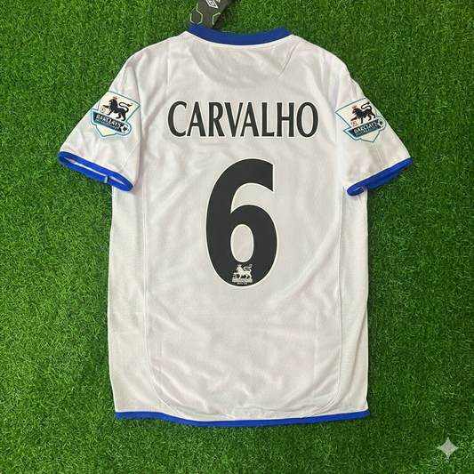 Ricardo Carvalho Chelsea Away 2004 Retro Football Jersey Kit