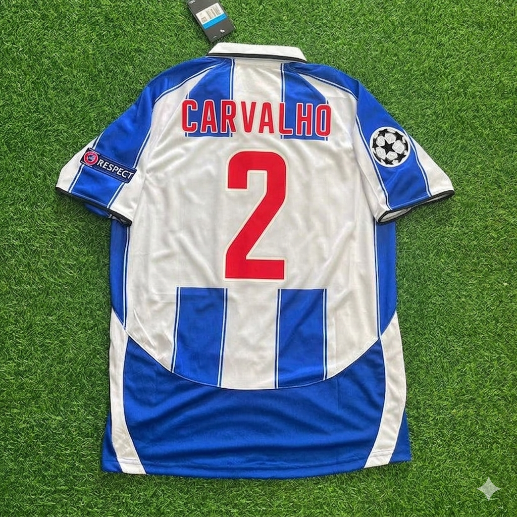 Ricardo Carvalho 2- Porto Retro Football Jersey Kit