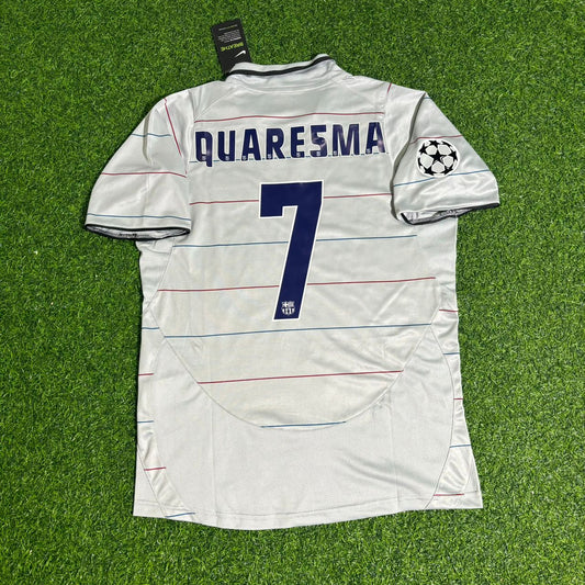 Ricardo Quaresma Barcelona 2003 2005 Away Retro Football Jersey