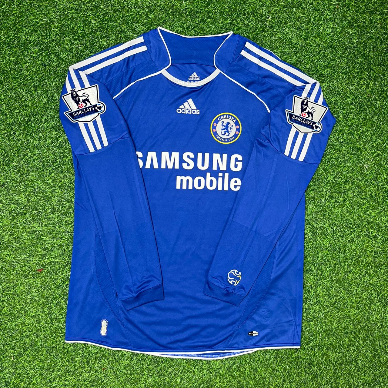 Ricardo Quaresma Chelsea 2007-2008 Long Sleeve EPL Patch Football Jersey Kit