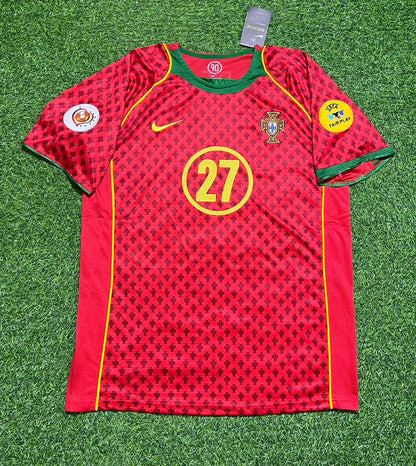 Ricardo Quaresma EURO 2004 Retro Home Red Football Jersey