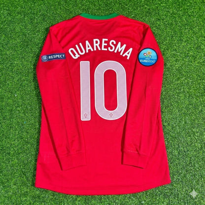 Portugal EURO 2012 Ricardo Quaresma #10 Long Sleeve Retro Football Jersey