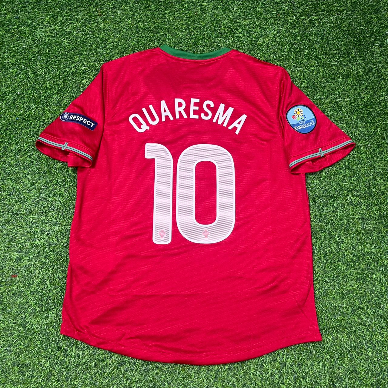 Portugal EURO 2012 Ricardo Quaresma Red Retro Football Jersey Kit