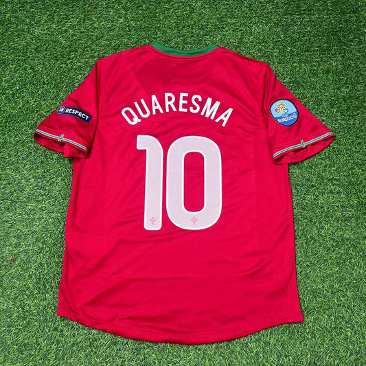 Portugal EURO 2012 Ricardo Quaresma Red Retro Football Jersey Kit