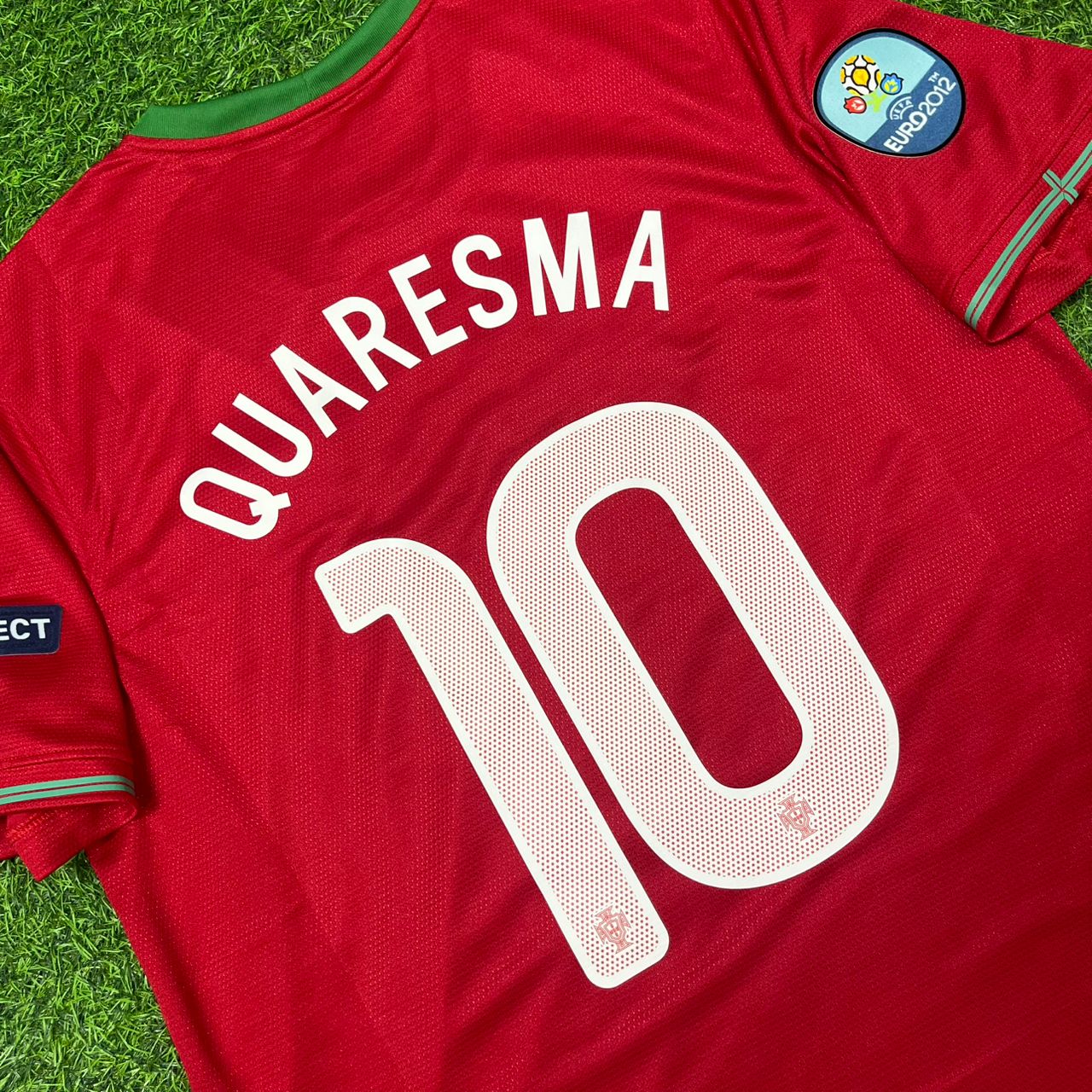 Portugal EURO 2012 Ricardo Quaresma Red Retro Football Jersey Kit