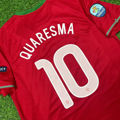 Portugal EURO 2012 Ricardo Quaresma Red Retro Football Jersey Kit
