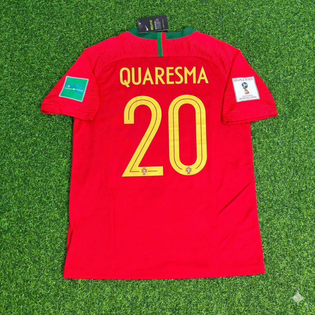 Portugal World Cup 2018 Ricardo Quaresma Red Retro Football Jersey