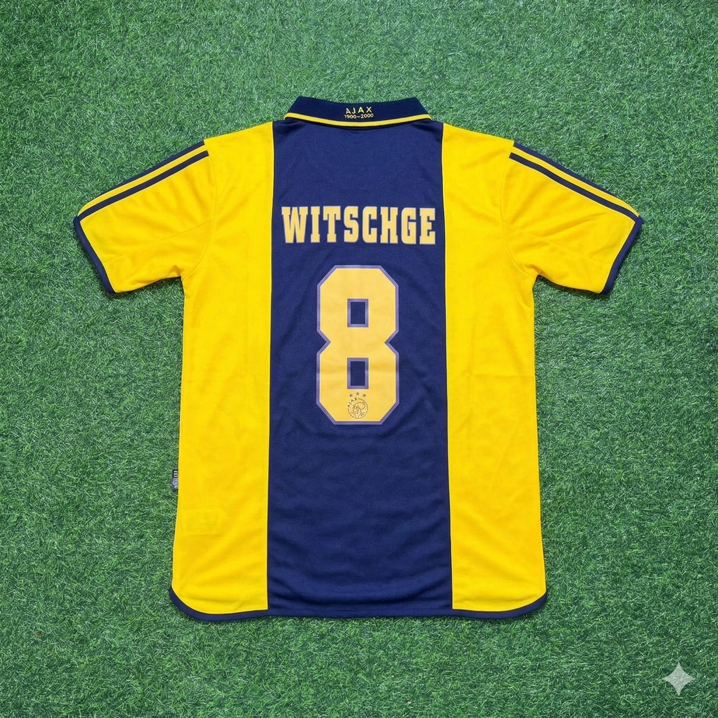 Cristian Chivu Ajax 2000/2001 Retro Yellow Football Jersey Kit