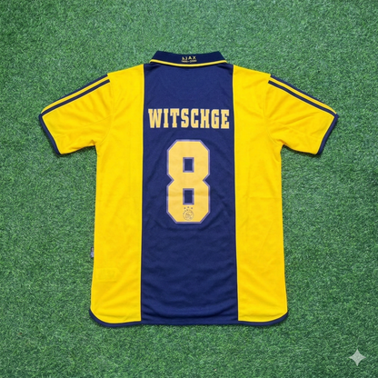 Cristian Chivu Ajax 2000/2001 Retro Yellow Football Jersey Kit