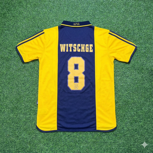 Cristian Chivu Ajax 2000/2001 Retro Yellow Football Jersey Kit