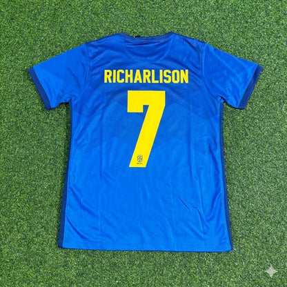 Richarlison Brazil 2021 Copa America Blue Football Jersey Kit