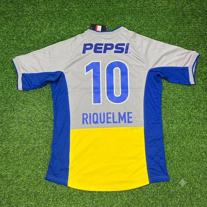 Juan Roman Riquelme Boca Juniors 2002 Away Retro Football Jersey Kit