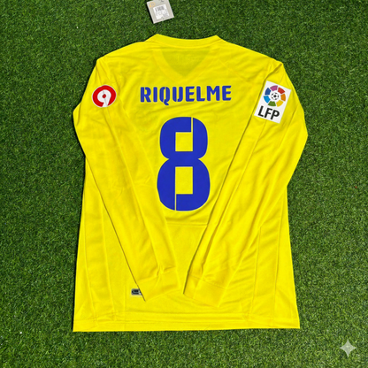 Juan Roman Riquelme 8 Villarreal CF 2008/2009 Long Sleeve Retro Football Jersey Kit