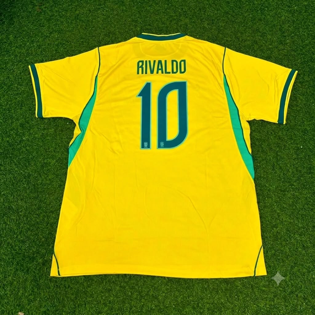 Rivaldo Brazil Commemorative Special Retro Football Jersey