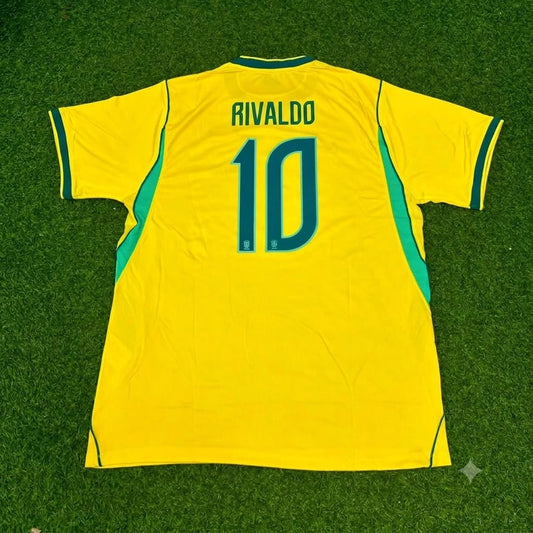Rivaldo Brazil Commemorative Special Retro Football Jersey