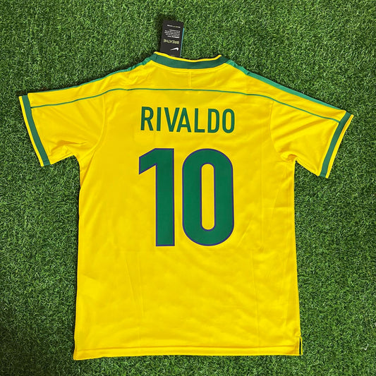 Rivaldo Brazil 1998 World Cup Retro Jersey