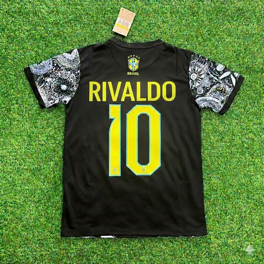 Rivaldo Brazil Iconic Retro Football Jersey