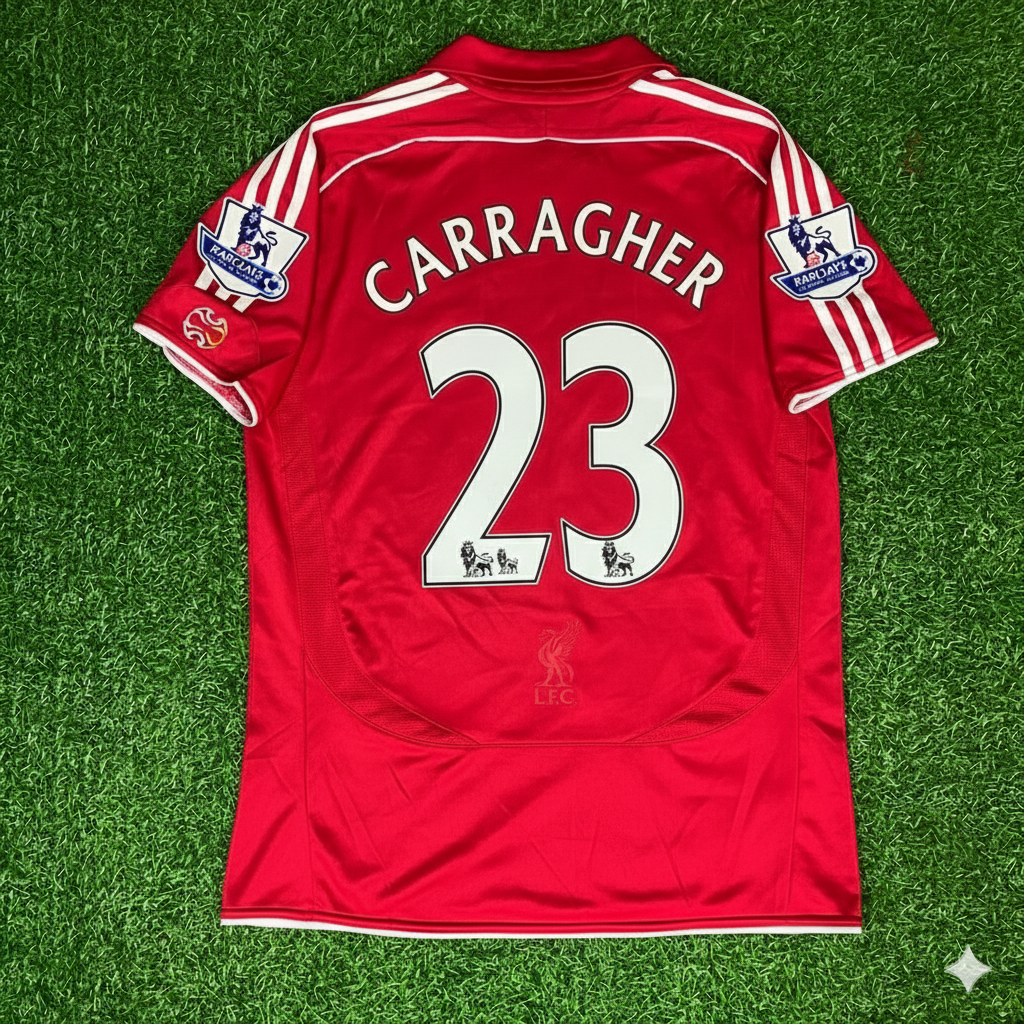 Jamie Carragher Liverpool 2007/08 Premier League Football Jersey