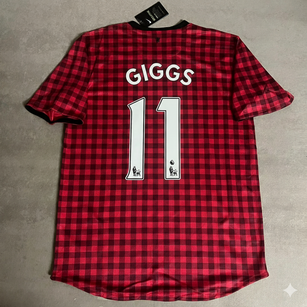 Ryan Giggs Manchester United 2012 2013 Season Red Retro Football Jersey