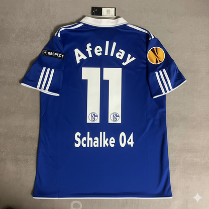Ibrahim Afellay Schalke 04 2011-2012 Retro Football Jersey