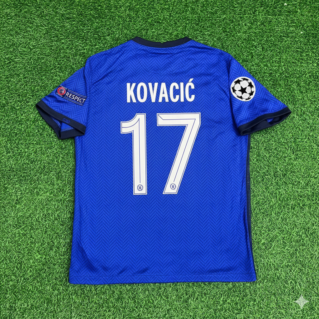 Mateo Kovacic Chelsea 2021 Champions League Final Porto Blue Retro Football Jersey Kit