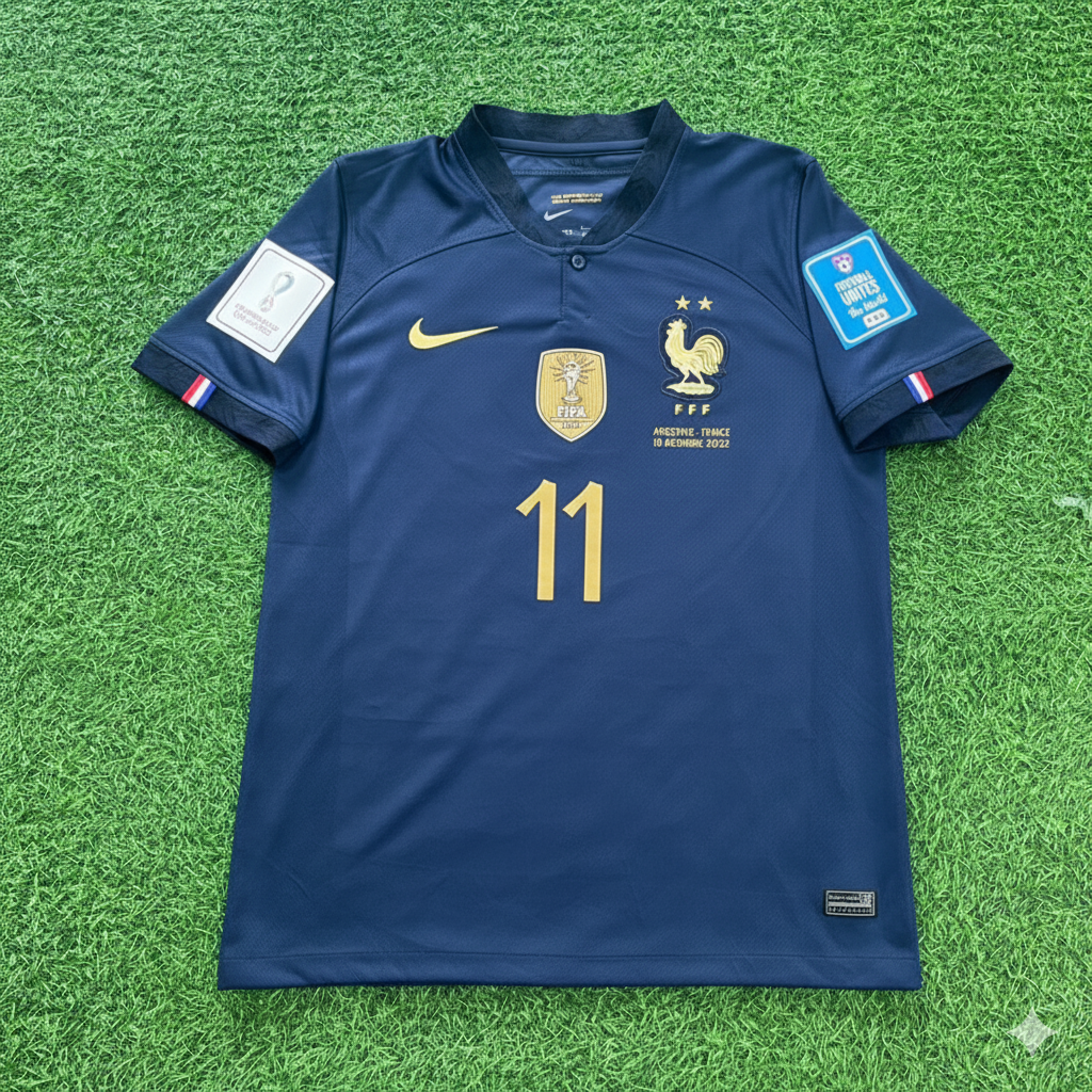 France World Cup 2022 Kingsley Coman Final Retro Football Jersey