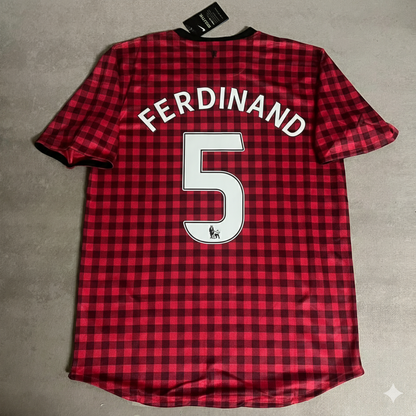 Rio Ferdinand Manchester United 2012 2013 Season Red Retro Football Jersey