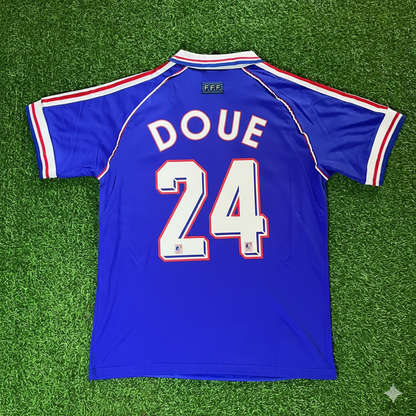 France World Cup 1998 Desire Doue Retro Football Jersey Kit