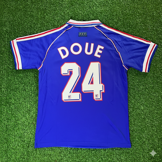 France World Cup 1998 Desire Doue Retro Football Jersey Kit