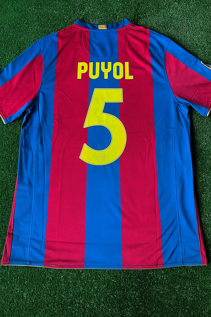 Carles Puyol Barcelona 2007 2008 Retro Football Jersey