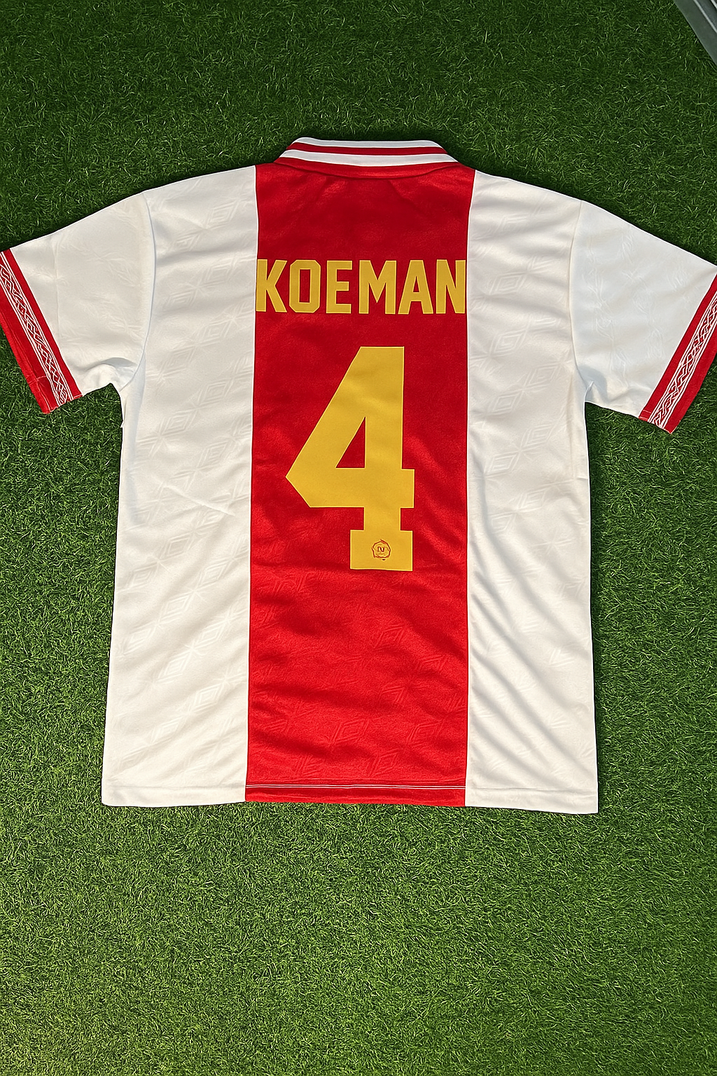 Ronald Koeman Ajax Retro Golden Printing Football Jersey