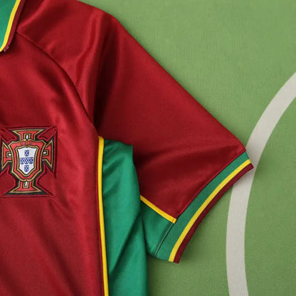 Portugal 1998 Season Home Red Retro Football Jersey