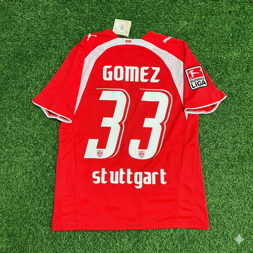 Mario Gomez VfB Stuttgart 2006/07 Auswärtstrikot Retro Football Jersey Kit