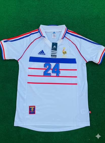France World Cup 1998 Desire Doue Retro Football Jersey
