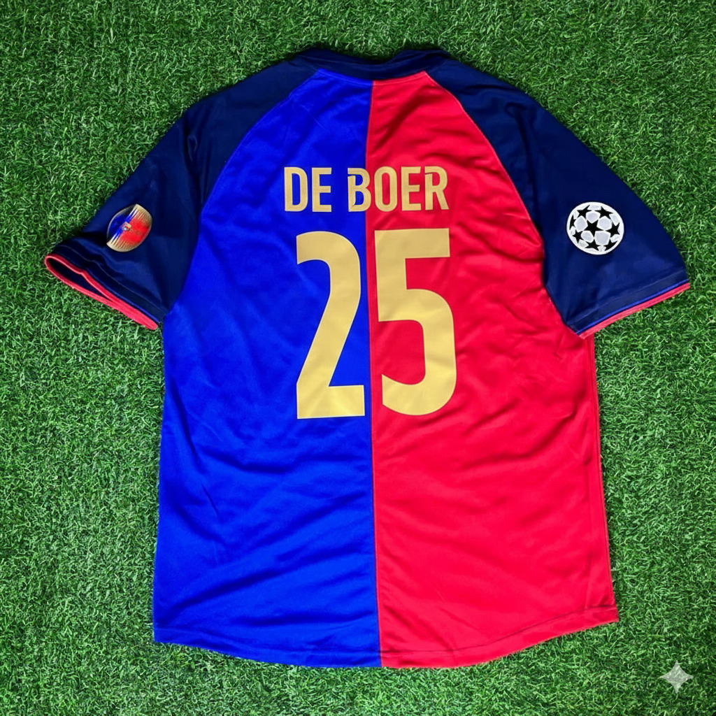 Frank de Boer Barcelona 1998/1999 Retro Football Jersey Kit