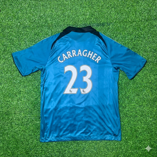 Jamie Carragher Liverpool 2008 2009 Green Retro Football Jersey Kit