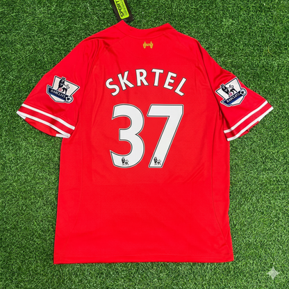 Martin Skrtel Liverpool 2013 2014 Season Red Retro Football Jersey