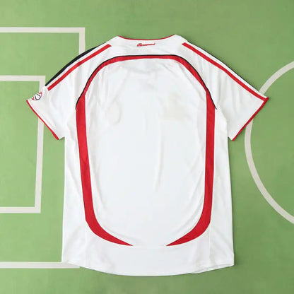 A.C. Milan 06/07 Away White Retro Football Jersey