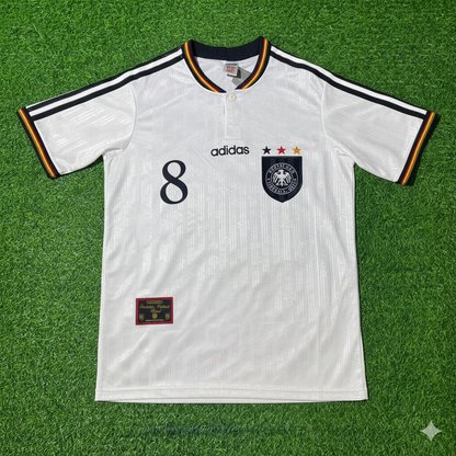Mehmet Scholl Deutschland EM 1996 Finale Heim Retro Fußballtrikot Set Jersey