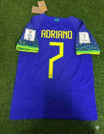Adriano Brazil Retro Football Jersey Kit Edition 2