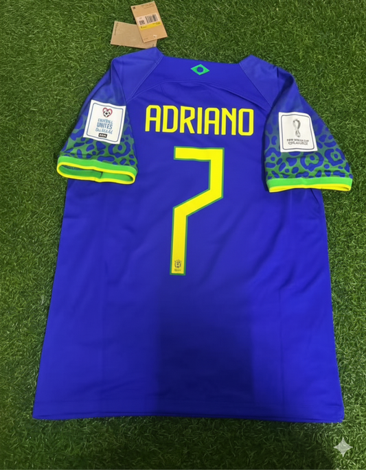 Adriano Brazil Retro Football Jersey Kit Edition 2