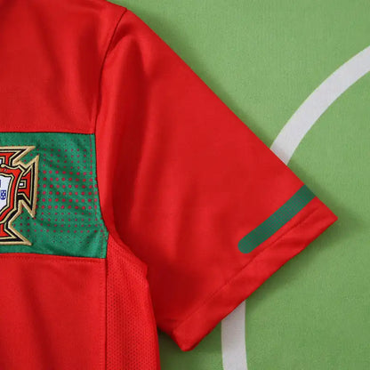Portugal 2010 Season Home Red Retro Football Jersey