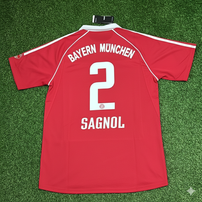 Willy Sagnol Bayern Munich 2006/07 Red Retro Football Jersey Collection