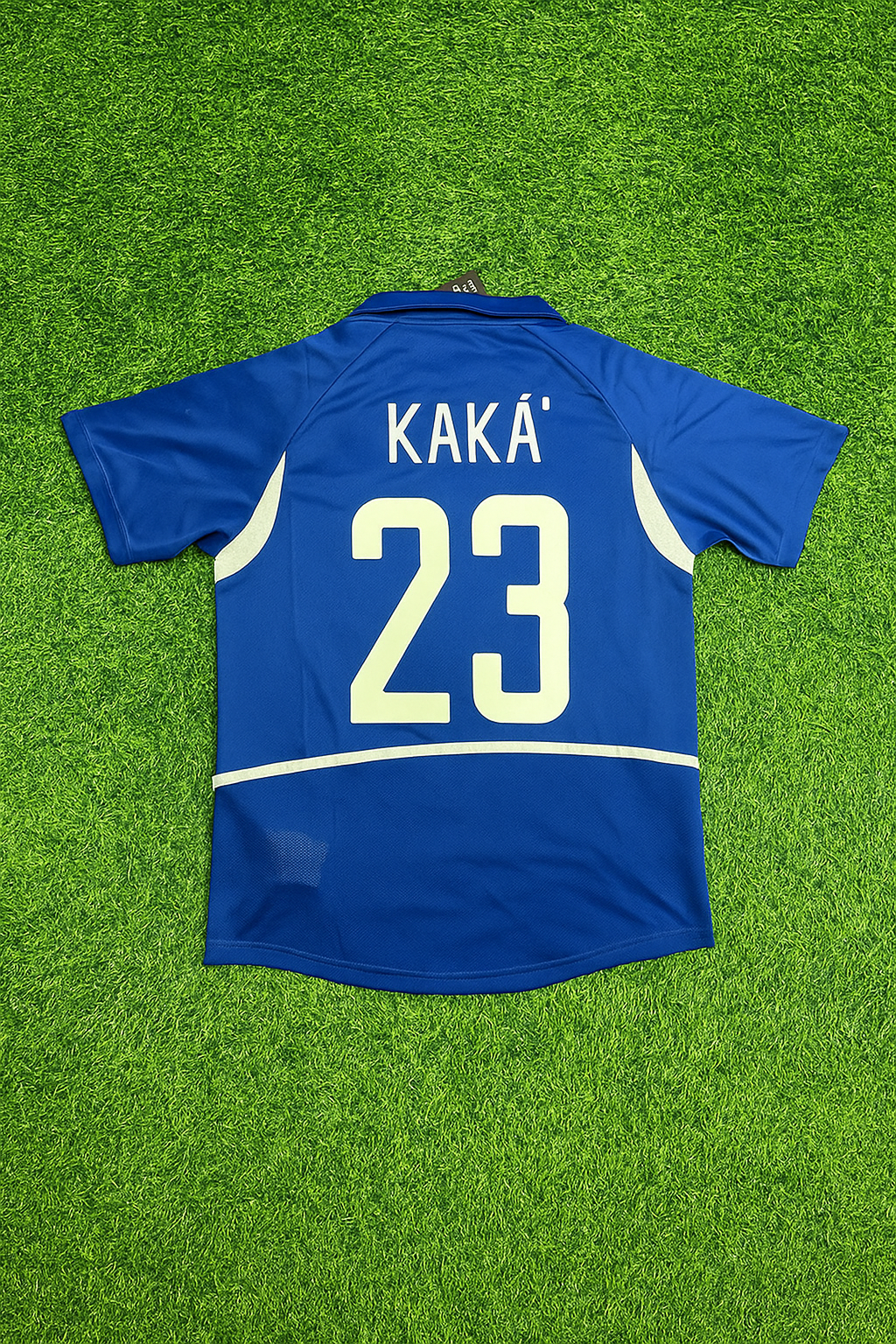Brazil World Cup 2002 Kaka Leite Retro Football Jersey Kit