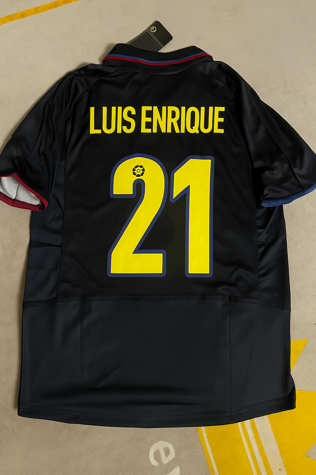 Luis Enrique Barcelona Retro 1997 Season Retro Football Jersey