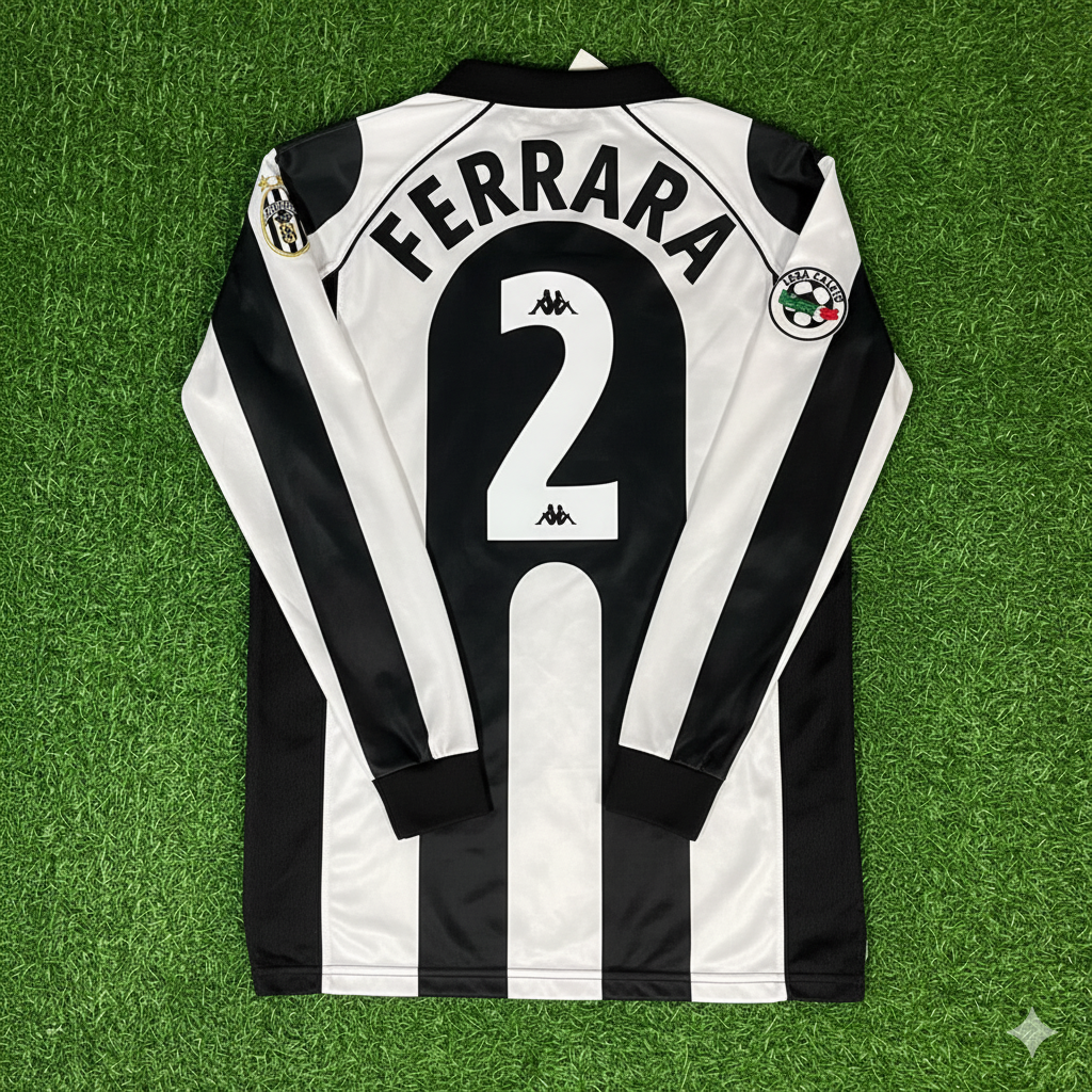 Ciro Ferrara 2 - Juventus Home 1997/1998 Retro Football Jersey