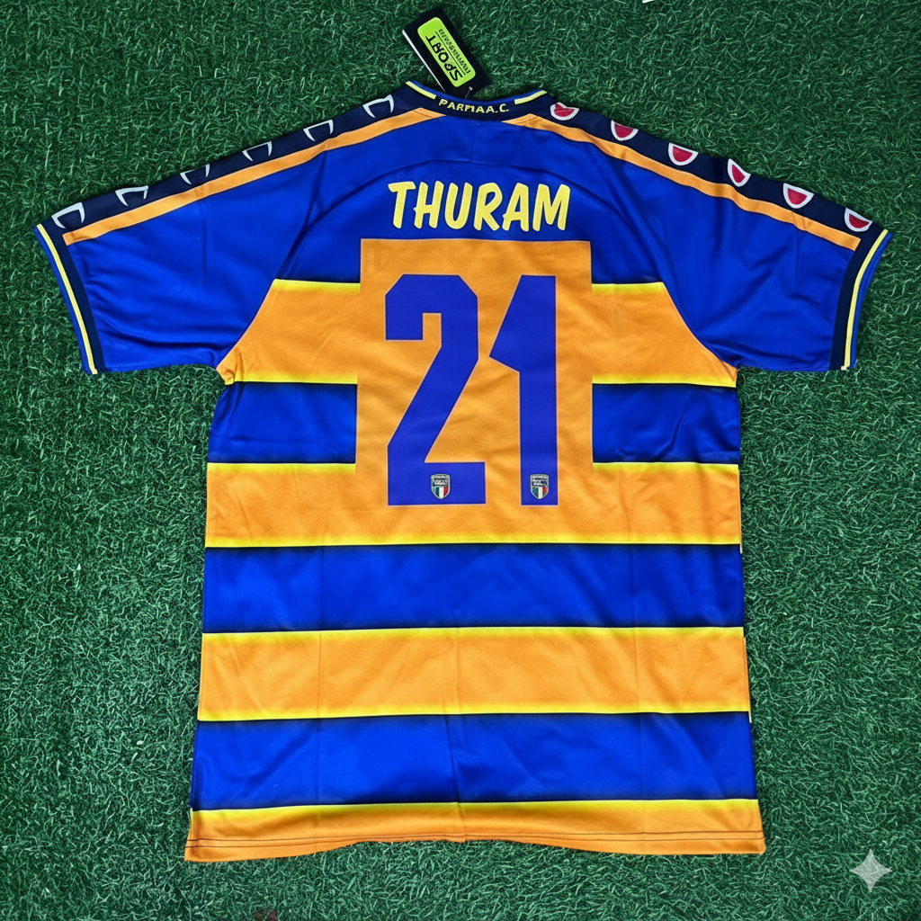 Lilian Thuram Parma Calcio 98-99 Retro Football Jersey