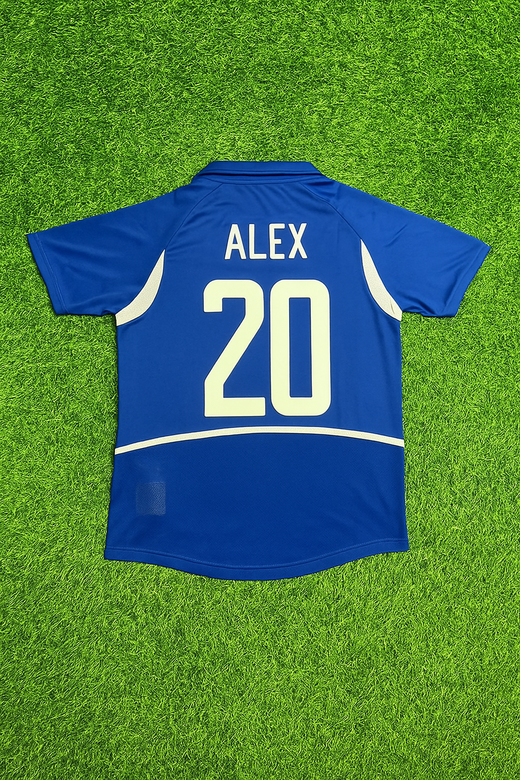 Brazil World Cup 2002 Alex de Souza Retro Football Jersey Kit